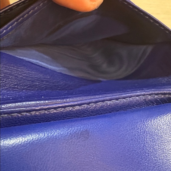 Chanel Vintage Caviar Leather Wallet – Blue 3.5"x4.75" - Picture 13 of 16